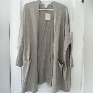 NWT Donni Ribbed Sandwash Cardigan